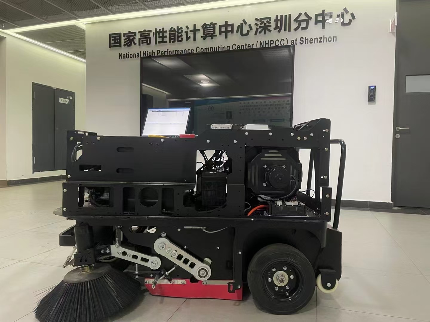 Medium-sized Autonomous Sweeper for Outdoor Public Spaces